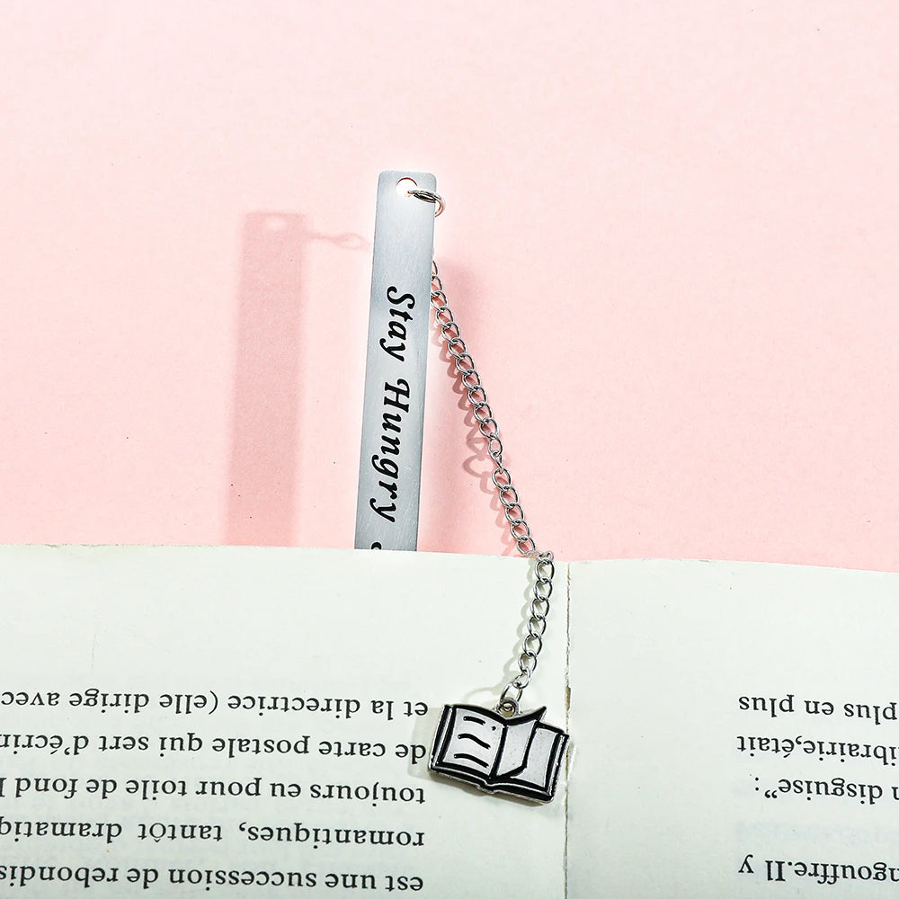 Cultural and creative minimalist text bookmark, compact and portable student birthday gift or Teacher's Day gift.