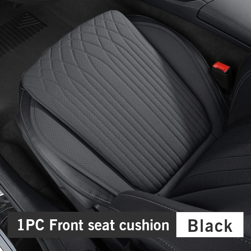 For Tesla Car Cushion Nappa Leather Breathable Non-slip Car Seat High Rebound Pad Seat Cushion Four seasons Universal Auto Seat