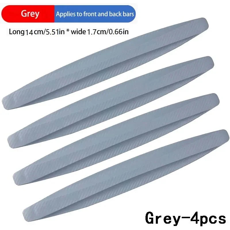 New scratch resistant adhesive protective strip for the universal bumper of automobiles adds aesthetic accessories to the car