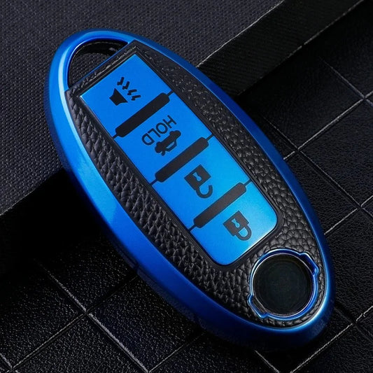 4buttons Car Key Case Cover for Nissan Leaf Micra Qashqai J11 J10 X Trail T32 Versa Note Patrol Key Fob Cover Accessories