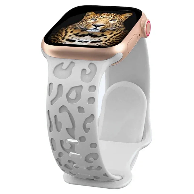 Engraved Silicone strap For Apple Watch Band 42mm 44mm 45mm 41mm 49mm 40mm bracelet correa iwatch Series 8 9 SE 7 6 5 4 3 Ultra