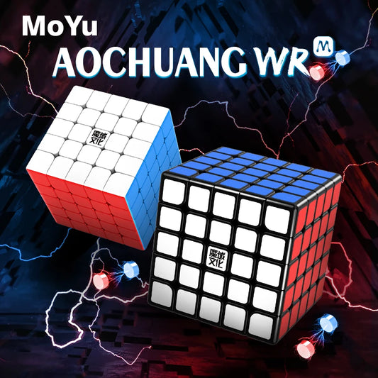 Moyu Aochuang WRM 5X5X5 Magnetic Magic Speed Cube Stickerless Professional Fidget Toys Aochuang 5x5 Cubo Magico Puzzle