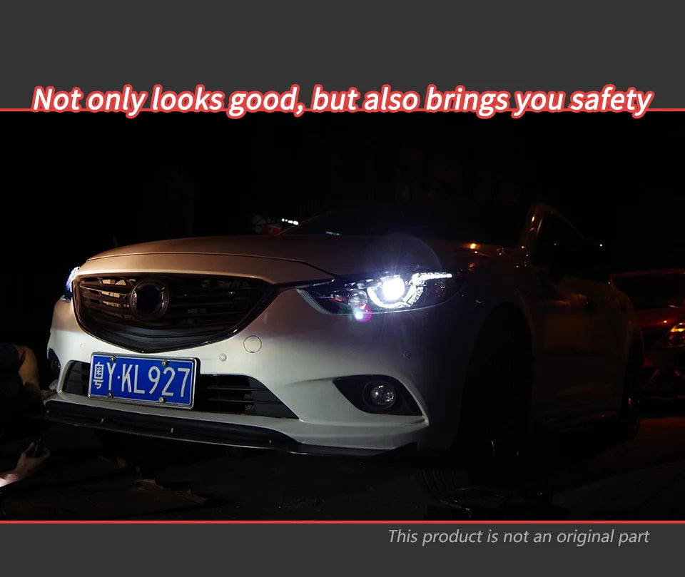Auto Parts For Mazda 6 Atenza Headlights 2013-2016 latest Styling LED Daytime Lights Dual Projector Car Accesorios Modified