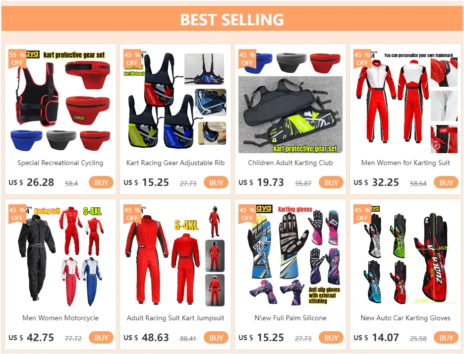 Men Women for Karting Suit Waterproof Car Motorcycle Motocross Racing Club Exercise Clothing Set Overalls