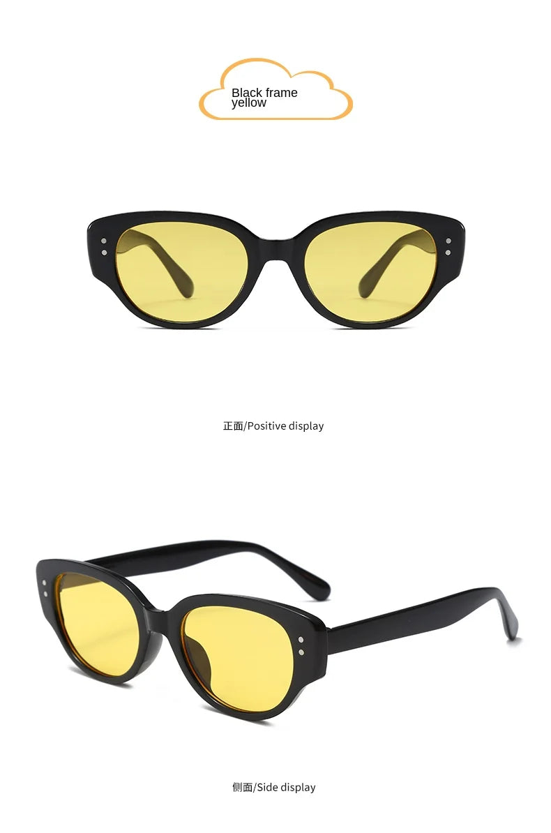 Fashion Children Cat's Eye Sunglasse Brand Designer Retro Boys Girls Eyeglasses Cute Baby Shade Eyewear Kids Sun Glasses UV400