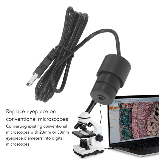 Microscope Electronic Eyepiece 2MP Digital USB Microscope Camera Imager for Science Education Classroom