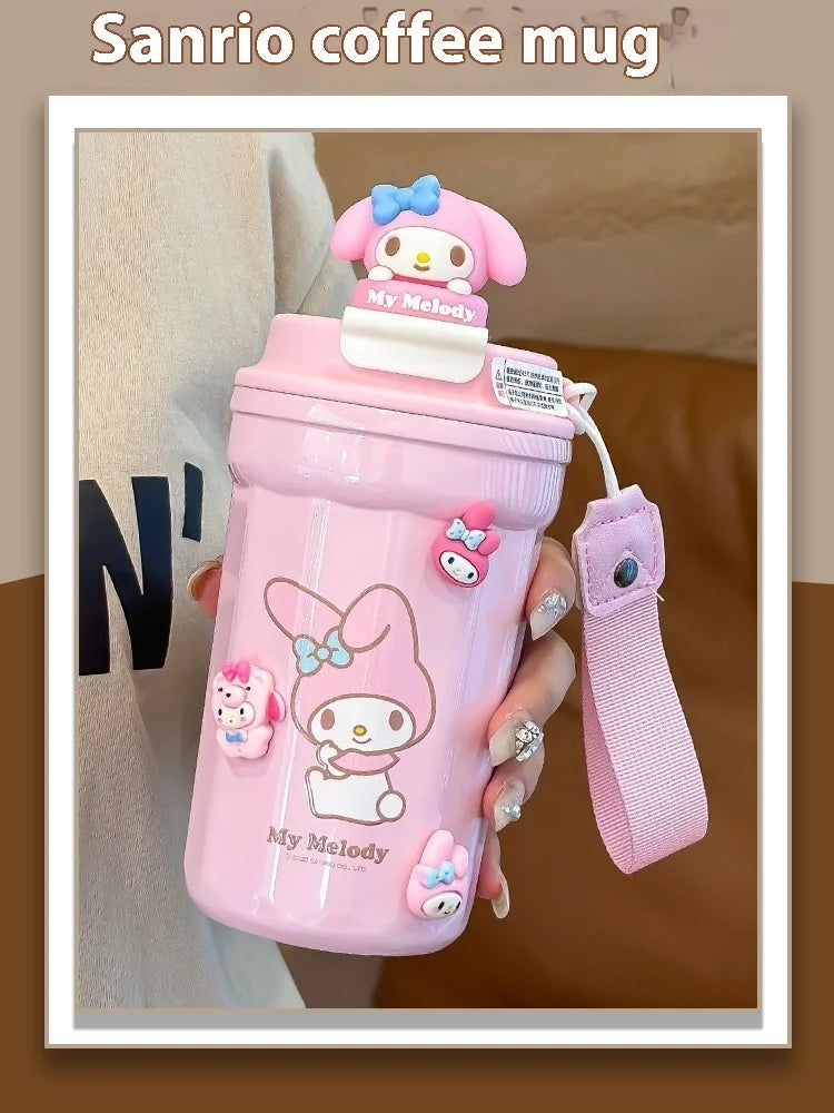 Cute Cartoon Children Insulated Cup With High Appearance 304 Stainless Steel Large Capacity Student Children Portable Water Cup