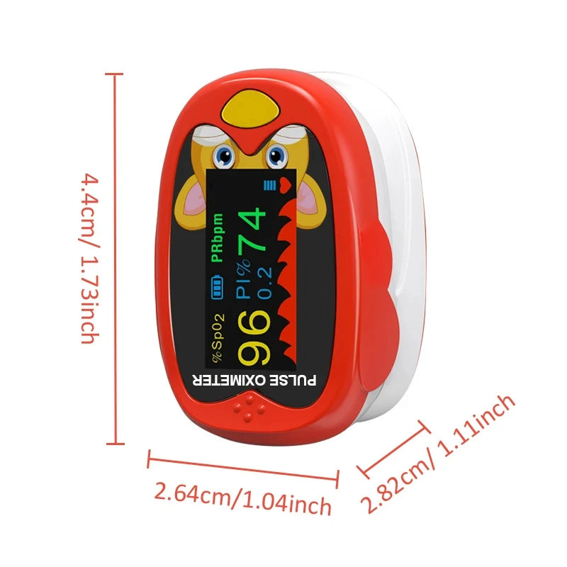 MINK USB Pediatric Oximeter Finger Blood Oxygen Monitor for Children Pulse Oximeter OLED Digital Oximetro Home Medical