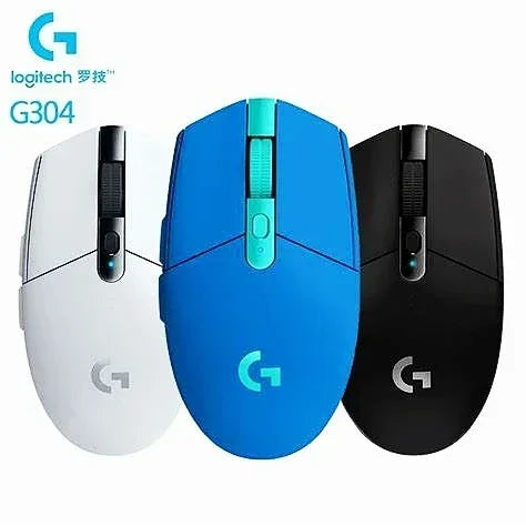 Logitech G304/G305 LIGHTSPEED Wireless Lightweight Gaming Mouse For FPS/MOBA/MMO/RPG/CS2- HERO Sensor 12K DPI, 6 Programmable
