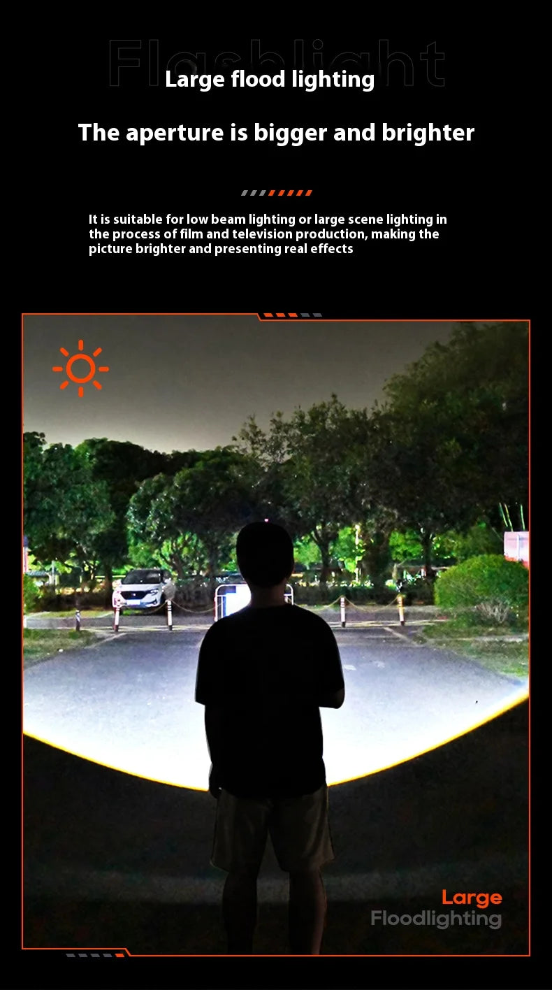 Philips new SFL3121 flashlight strong searchlight with side light can be used for a variety of lighting