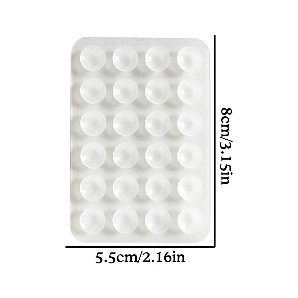Transparent Suction Cup Silicone Phone Backed sticker Suction Pad phone holder Backed Adhesive Rubber Sucker Pad For Fixed Pad