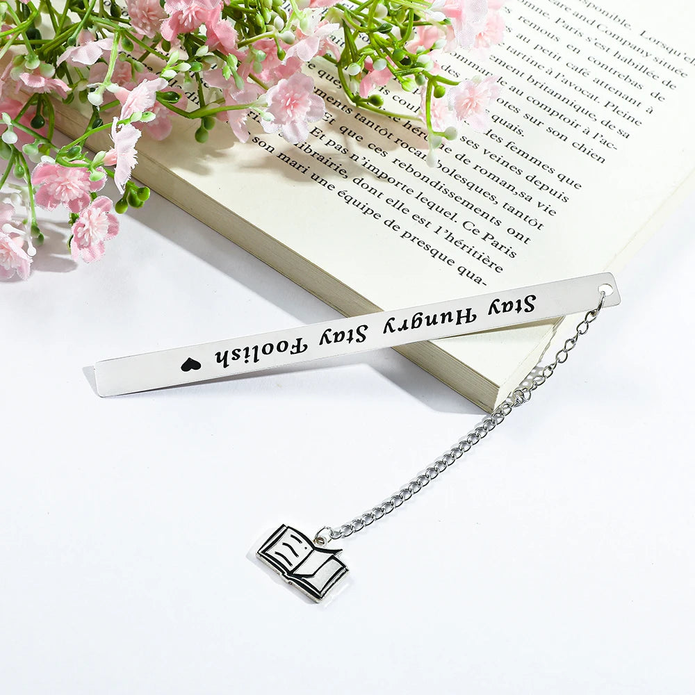 Cultural and creative minimalist text bookmark, compact and portable student birthday gift or Teacher's Day gift.