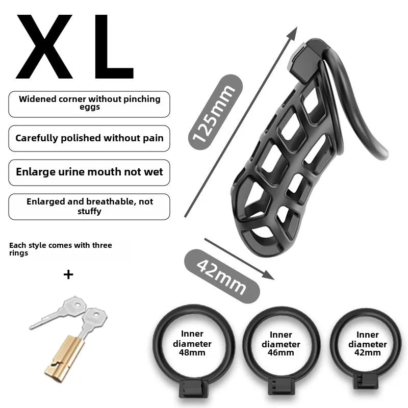 Male Chastity Dragon Lock  Device Comfortable To Wear Bird Cage Ring Male SM Penis Bondage Cage Penis Training Toy Adult Product