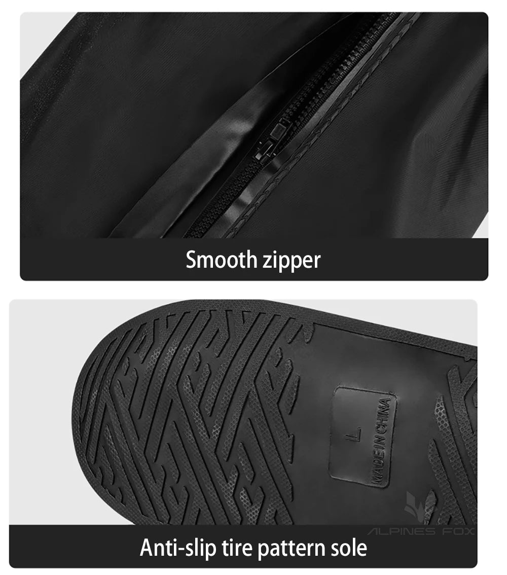 High Tube Motorbike Rain Shoe Covers Waterproof Reusable Motorcycle Cycling Bike Rain Boot Reflective Rainproof Shoes Cover