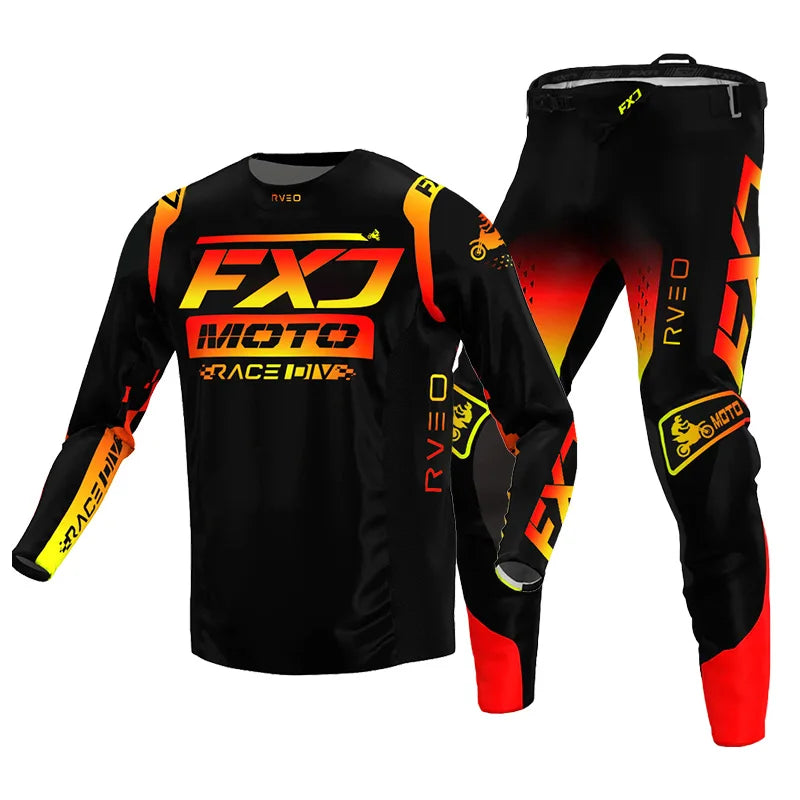 Motocross Jersey Pant white Mens Women pink black Combo racing suit Off-road MX DH BMX ATV MTB Enduro Motorcycle mountain