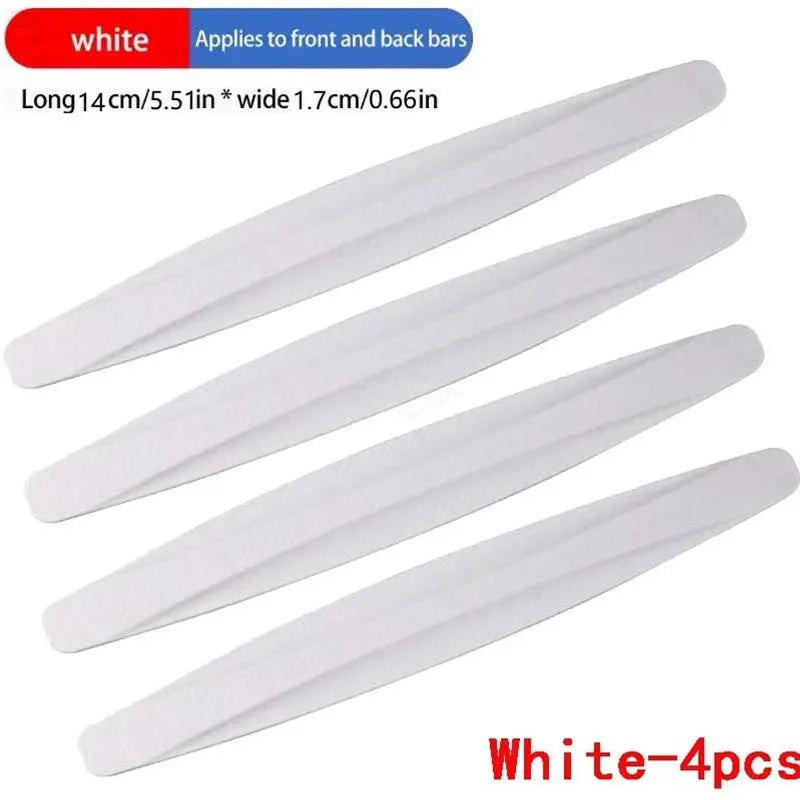 New scratch resistant adhesive protective strip for the universal bumper of automobiles adds aesthetic accessories to the car
