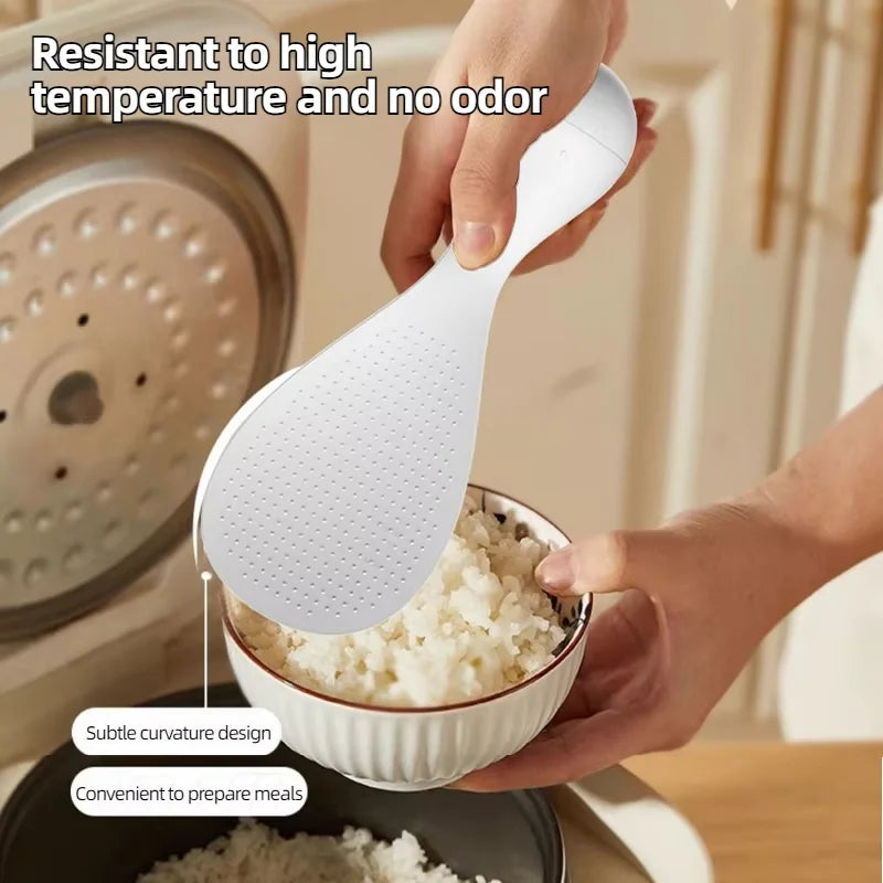 Food Grade Tumbler Rice Spoon Non Stick Standing Rice Spoon Scooper Spatula Multi-purpose Tableware Buffet Cooking Spoons Tools