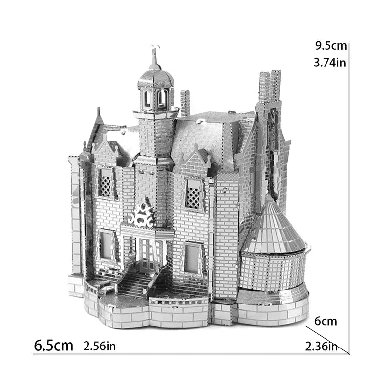 3D Metal Assembly Model World Building Handmade DIY Puzzle Adult Kids Toy Style Gift Fighter Castle Drum Metal Puzzle