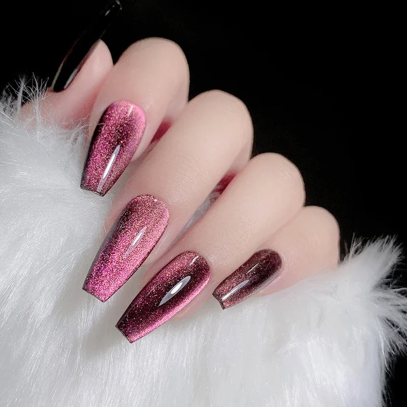 8ml 9D Rainbow Cat Eye Magnetic Nail Gel Phototherapy Adhesive Semi Permanent Nail Art Manicure Soak Off LED UV Gel