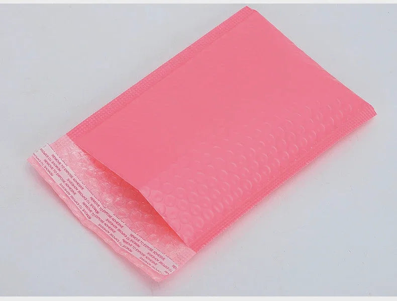 20Pcs Pink Poly Bubble Mailers Padded Envelopes Self Seal Padded Envelopes Gift Bags Black Packaging Envelope Bags For Book