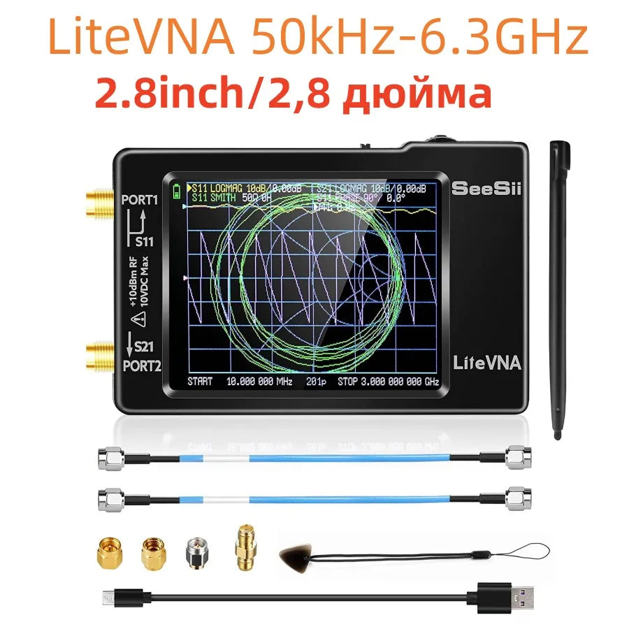 Spectrum Analyzer LiteVNA TinySA ULTRA NanoVNA Vector Network Analyzer Support Data Storage litevna 64 Antenna Analyzer