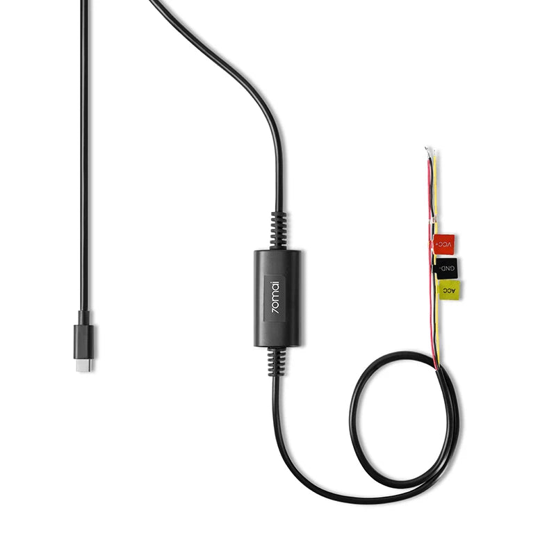 70mai Hardwire Kit UP06 Adjustable 70mai UP03 Parking Hardwire Kit Type-C Interface 24H Parking Surveillance Cable 70mai UP06