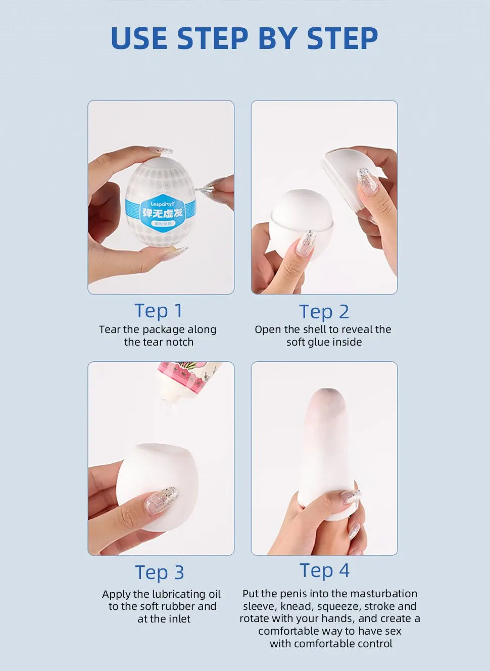 Realistic Masturbator Egg for Men Pocket Pussy 3D Textured Vagina Adult Sex Toys Blowjob Male Masturbation Stroker Penis Sleeve