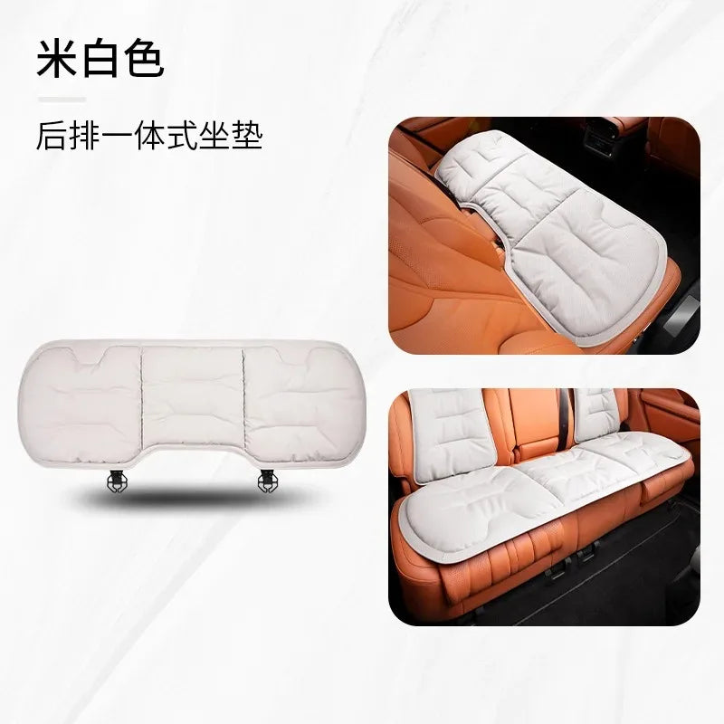 Car Seat Cushion Premium Comfortable Leather Car Seat Cushion Thickened Non-slip Single Piece Front and Rear Seat Cushion