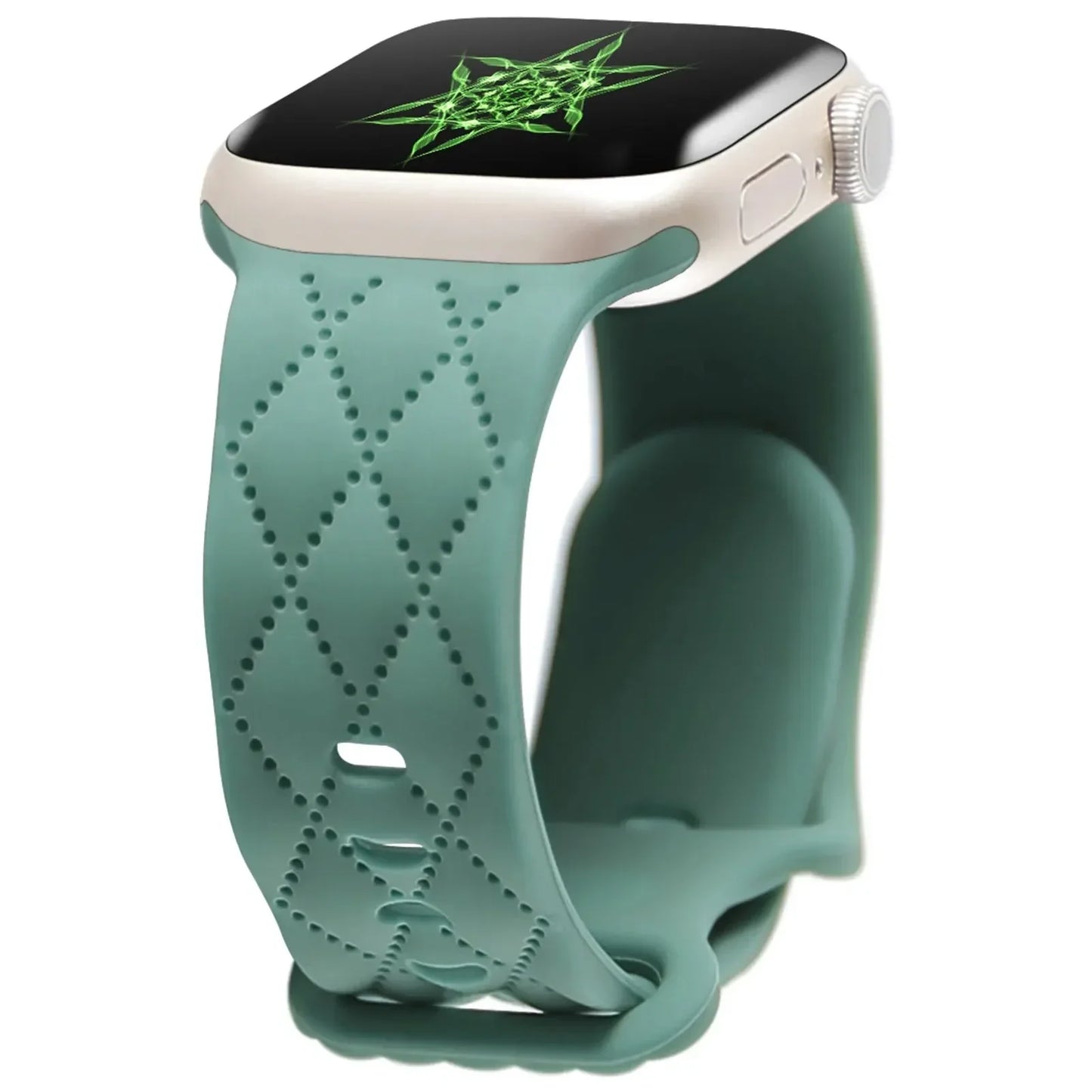 Engraved Silicone strap For Apple Watch Band 42mm 44mm 45mm 41mm 49mm 40mm bracelet correa iwatch Series 8 9 SE 7 6 5 4 3 Ultra
