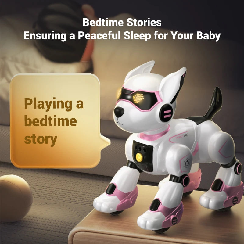 Brand New JJRC R27 Remote Control Robot Dog Voice Control Intelligent Talking Walking And Dancing Light Play Cute Children Gifts