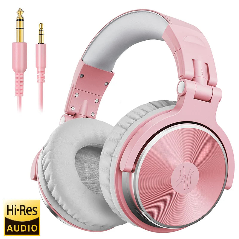 Oneodio Pro 10 Over Ear Headphones Hifi Studio DJ Headphone Wired Monitor Music Headset Earphone With Mic For Phone Computer PC
