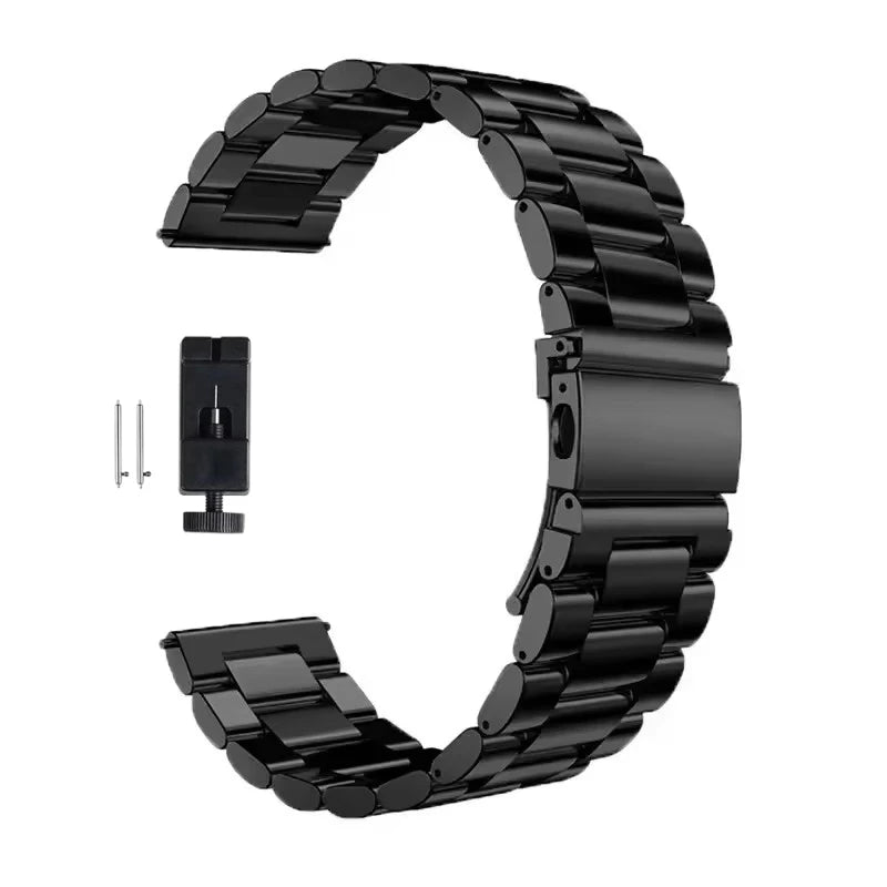 22mm 20mm Metal Band for Samsung Galaxy Watch 7 6 5 4 40mm 44mm 46mm 5Pro 45mm Stainless Steel Strap for Amazfit Bip Huawei GT4.