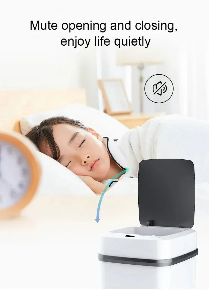 Hot Kitchen Trash Bin 13L Bathroom Touch Trash Can In The Toilet Smart Garbage Bucket Waste Bins Dustbin Smart Trash Can Kitchen