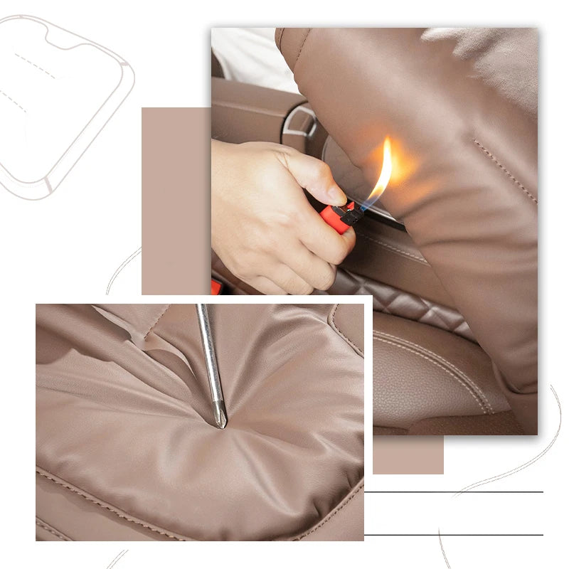 Four Seasons Universal Car Seat Cover Breathable Leather Car Seat Waist Cushion Covers Auto Interior Seats Interior Accessories