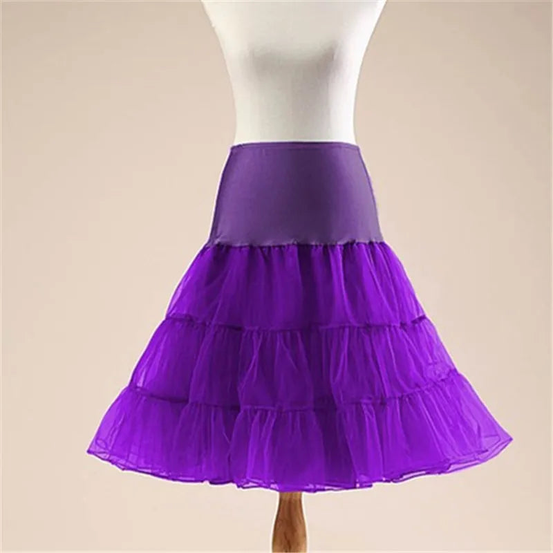 White Black Crinoline Underskirt Skirt 2-layers Of Lace Petticoat Women Fluffy Tutu Skirt For Mini Skirt Rock Ladies Club Outfit