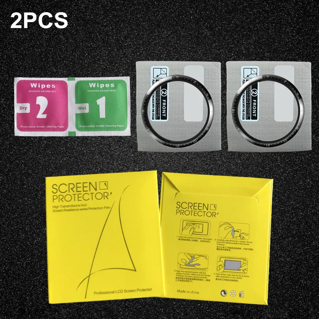 3pcs 3D Protective Film for Huawei Watch GT2 46 42mm HD Clear Screen Protector for Huawei GT2 Smart Watch Soft Film (Not Glass)