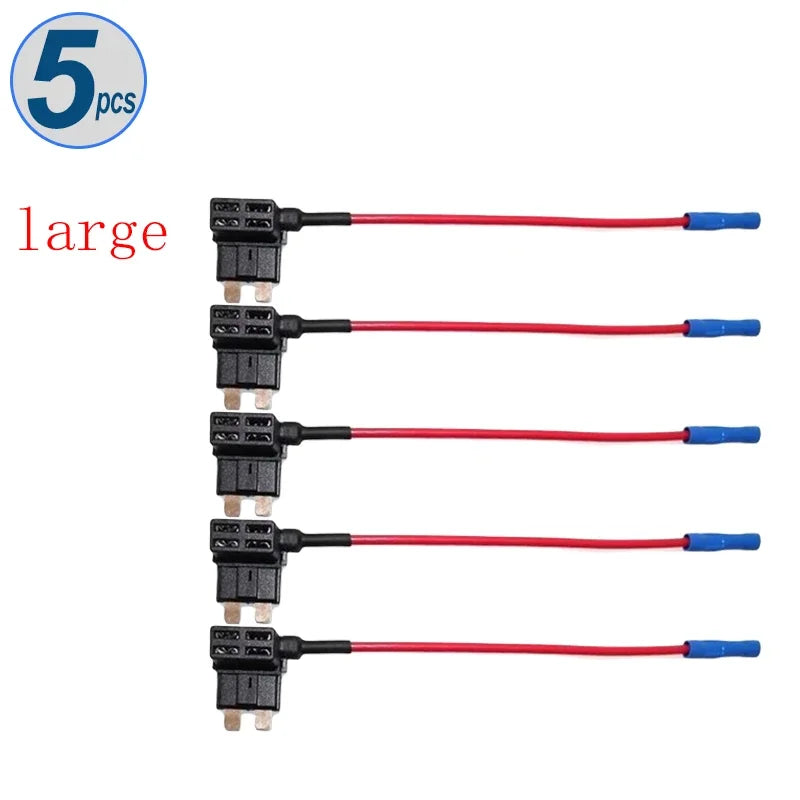 12V 24V Car Fuse Blades Holder Circuit Adapter Protector Splitter ATM APM Tap Micro Connector Truck Automobile Accessories