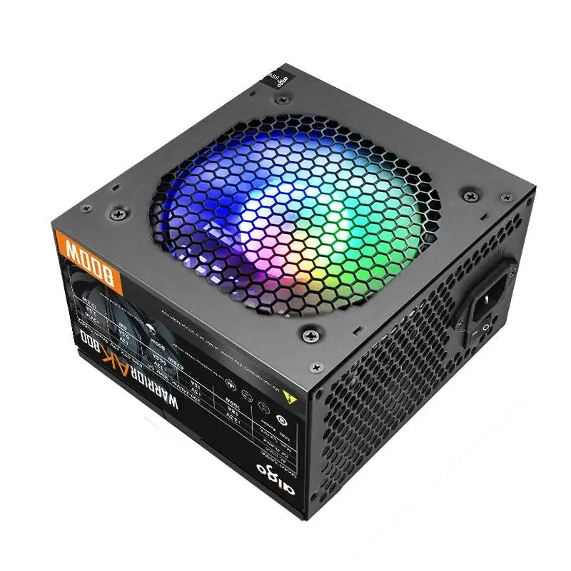 Aigo AK PC PSU Power Supply Unit 500W 600W 700W 800W 1000W Gaming 120mm RGB Fan 220V ATX Desktop computer Power Supply for BTC
