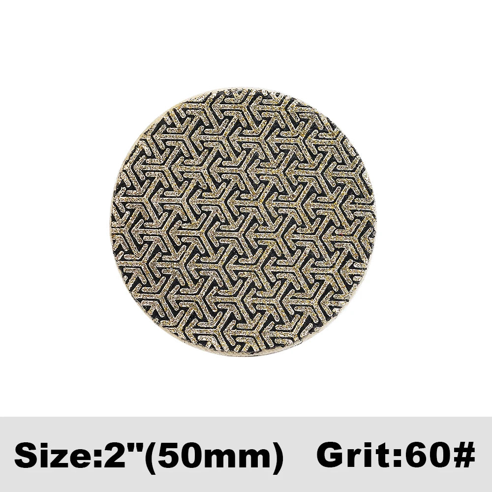 50mm Electroplated Diamond Polishing Pad Fast Removal For Glass Tiles Ceramics Bricks Stone Wood Paint Fibre-Glass & Composite