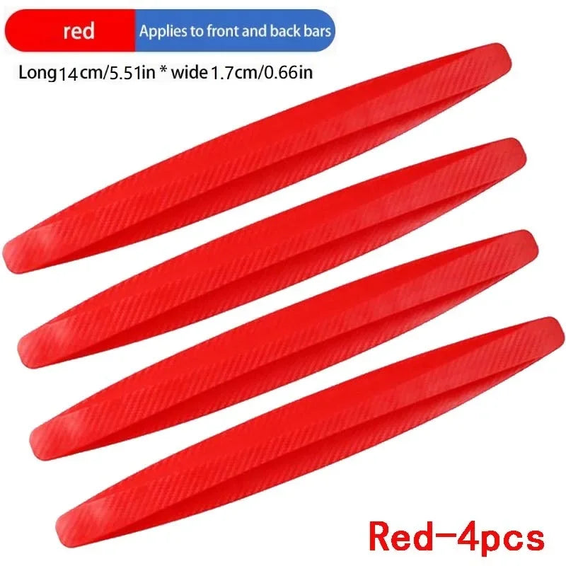New scratch resistant adhesive protective strip for the universal bumper of automobiles adds aesthetic accessories to the car