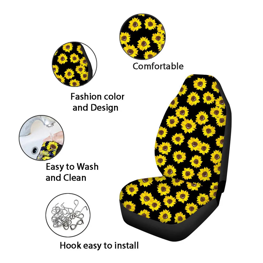 Gradient Owl Dreamcatcher Galaxy Print Car Seat Covers Anti-Slip Auto Seat Protector Universal Dropshipping funda asientos coche
