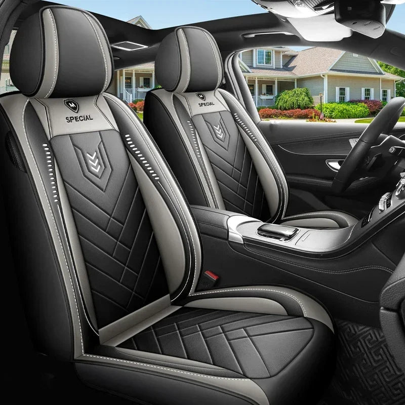 1pcs All inclusive seat cover full leather car seat cushion Driver's seat cover or passenger seat cover all season universal pad