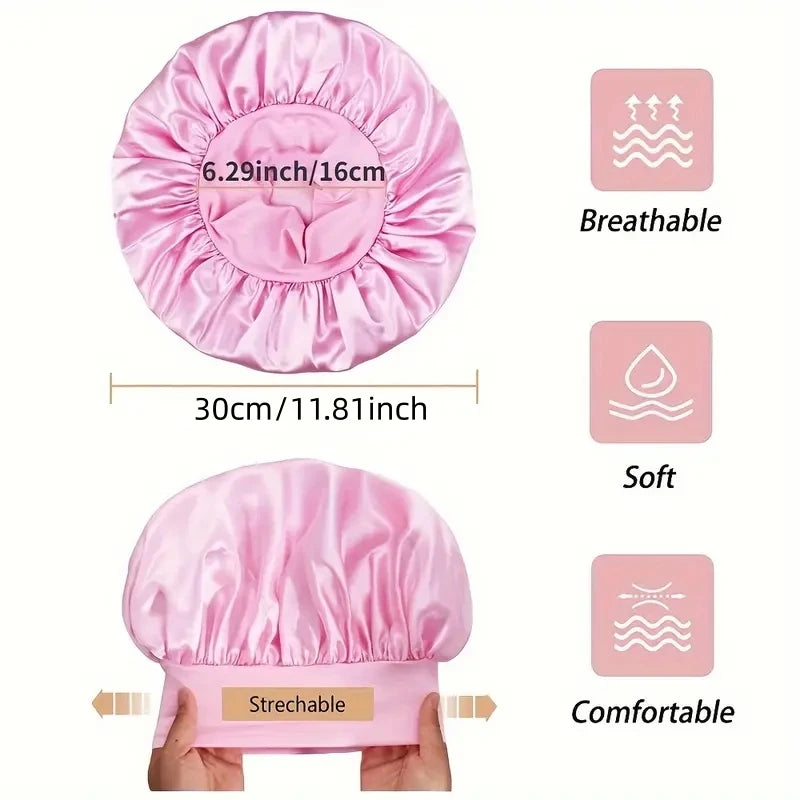 Heatless Curling Rod Headband Satin Bonnet Set No Heat Hair Curler Hair Rollers Soft Curlers Lazy Curls Sleeping Hat Night Cap