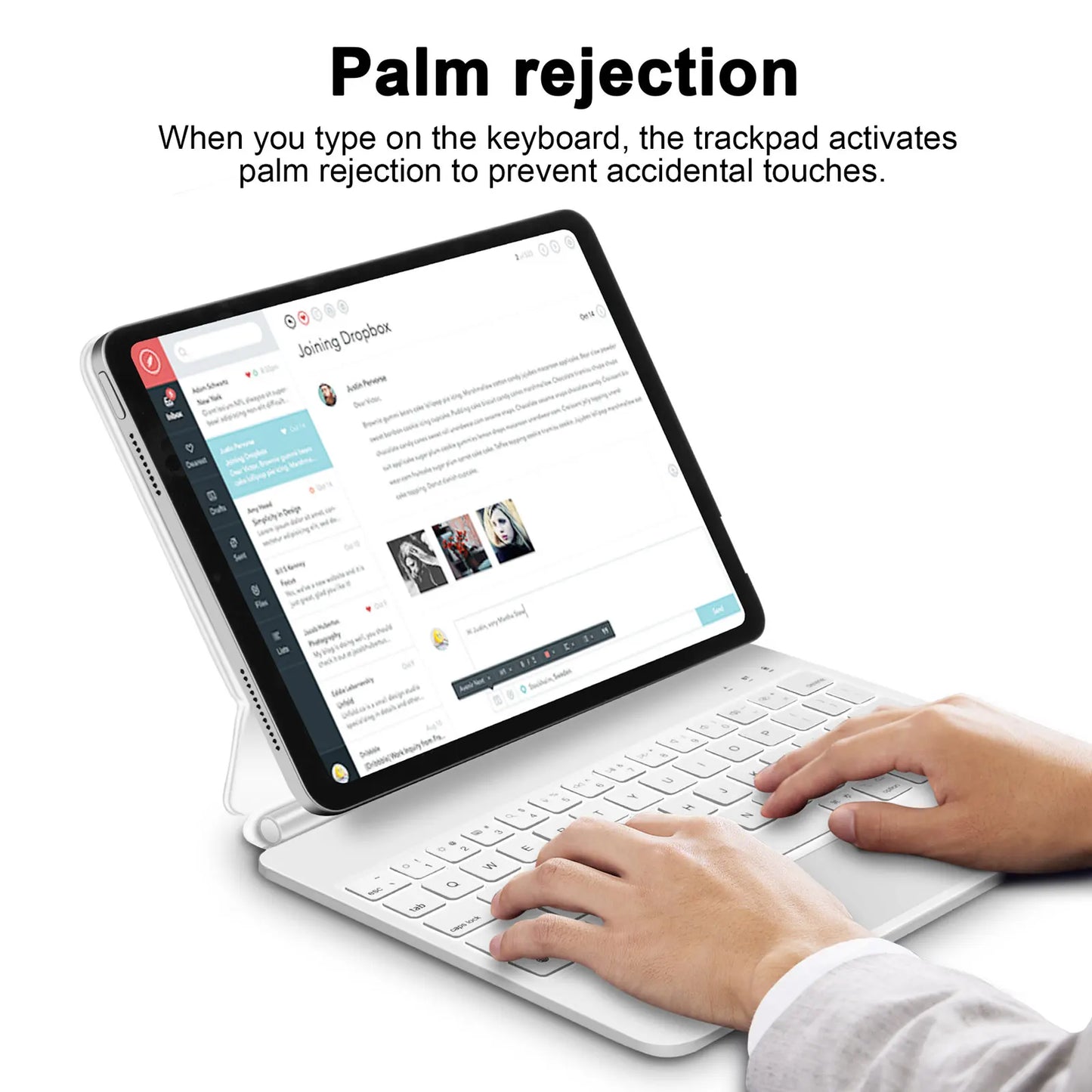 GOOJODOQ Magic Keyboard for iPad Air 6 2024 13 inch case for iPad Pro 11 12 9 Pro 13 Air 4 Air 5 for iPad 10th Generation Cover