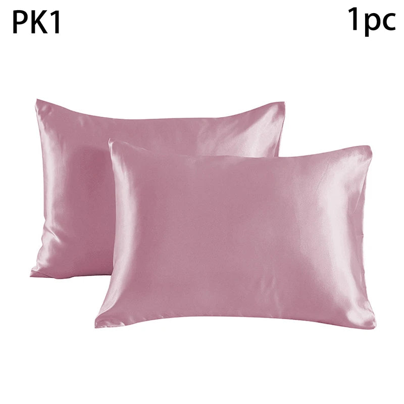 Simulated Silk Pillowcases Silky Satin Hair Beauty Pillow Cases Comfortable Pillow Case Home Bedding Pillow Cases Cover