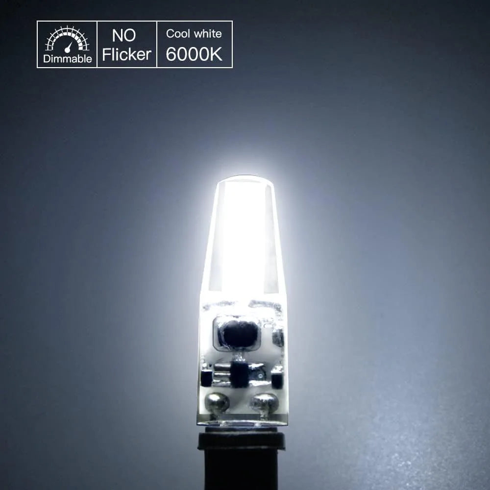 10pcs Mini G4 LED Bulb COB Light AC DC 12V/220V Warm/Cold White 360 Beam Angle Chandelier Spotlight Replace 20/40W Halogen Lamp