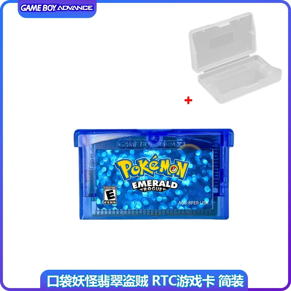 GBA RTC Pokemon  Real Clock  New Version 2.0 Game Card  Featured Popular English Games