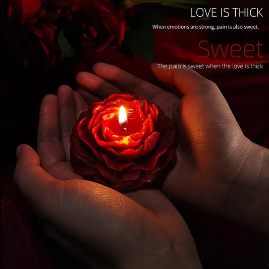 JIUUY Husband and Wife Fun Low Temperature Drip Wax Peony Flower Candle SM Flirt Foreplay Artifact Scented Candle Adult Products