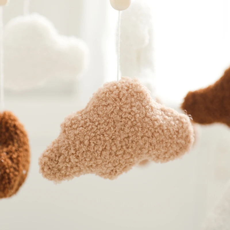 Baby Crib Mobile Bed Bell Toys Musical Rattle Educational Toys Bed Bell Newborn Mobile Bed Bell Bracket Baby Hanging Toys Holder