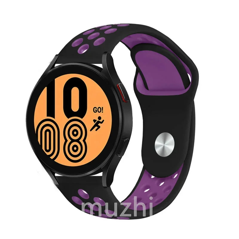 22mm 20mm watch Band for Samsung Galaxy Watch 7-6-5-pro-4-Classic/active 2 Silicone sport bracelet Huawei GT 4-3-2e-pro strap